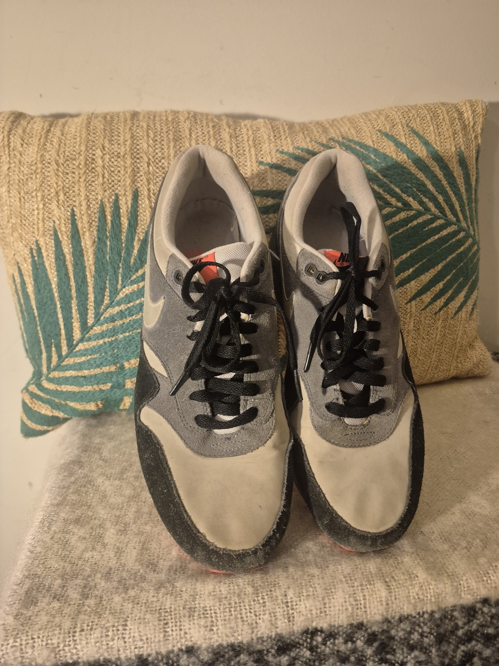 NIKE AIR MAX 1 GRANITE DARK GREY 654466-004 MEN'S 10.5